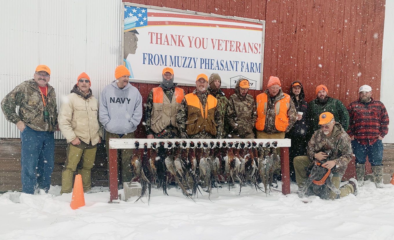 VETS TREATED TO PHEASANT HUNT